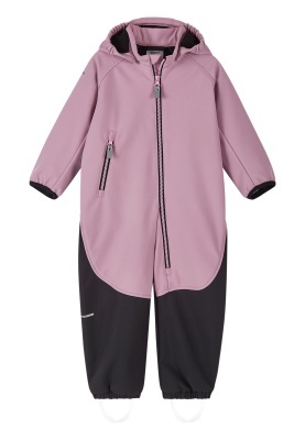 Salopetă impermeabila softshell Reima Mjosa, Grey Pink - Img 2
