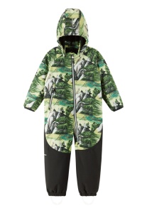 Salopetă softshell Reima Moomin Skyddad, Light Lime