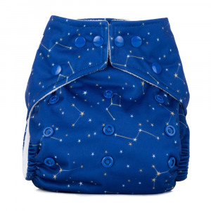 Scutec textil refolosibil cu buzunar Baba+Boo Constellations