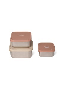 Set 3 caserole otel inoxidabil cu capac – Balerina
