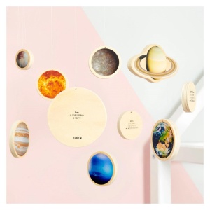 Solar System, discuri din lemn cu sistemul solar, TickiT - Img 6