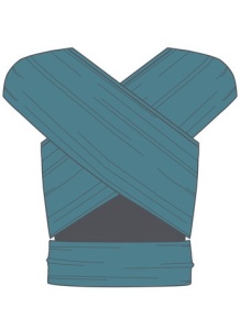 Wrap elastic Manduca, bumbac organic - Ocean - Img 3
