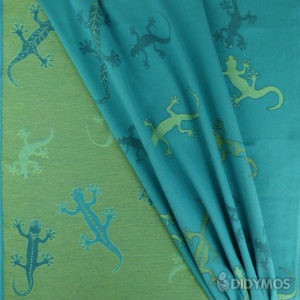 Wrap tesut, portbebe , Didymos - Geckos Emerald size 4 (3,7 m)