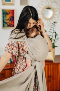 Wrap țesut Lennylamb - Peanut Butter - Size S (4,2m)
