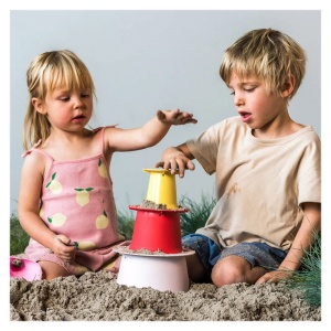 Alto, set forme pentru nisip, rosu, Quut Toys