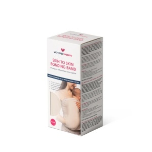 Bandă pentru contact skin-to-skin bumbac organic, Wondermom - Beige