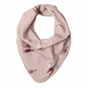 Bavețică/esarfă lână merinos si bumbac organic Joha - Rose Goose