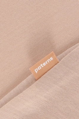 Bluză de corp lână merinos extrafină Paterns - Beige