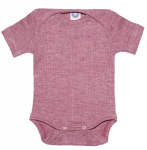 Body lână merinos, mătase si bumbac - Wine Red, Cosilana