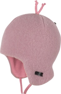 Căciulă din lână merinos fleece Pure Pure - Mauve - Img 2