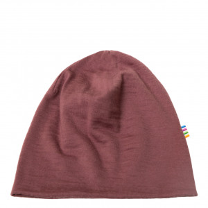 Căciulă dublată lână merinos Joha - Single Wool Bordeaux