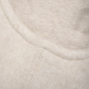 Cagulă dublată bumbac fleece Huttelihut - Camel Melange