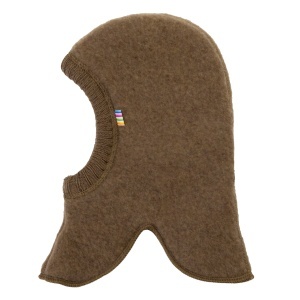 Cagulă dublată lână merinos fleece Joha - Brown