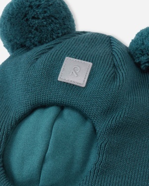 Cagulă dublată lână merinos Reima - Vekkuli Dark Teal