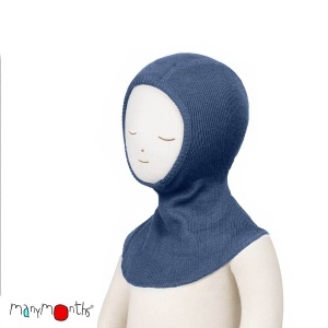 Cagulă ManyMonths lână merinos - Moondust Blue