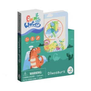 Carte de colorat cu apa, Dinozauri