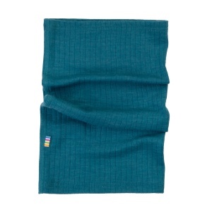 Fular tubular lână merinos Joha - Turquoise