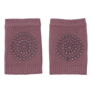 Genunchiere antiderapante bumbac Go Baby Go - Misty Plum