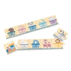 Invatam numerele!, puzzle din lemn, nordic color, Viga Toys - Img 3