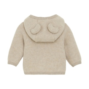 Jachetă lână merinos fleece, Huttelihut - Camel Melange