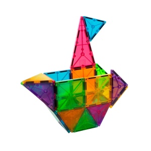 Magna-Tiles Clear Colors set magnetic (32 piese) - Img 7