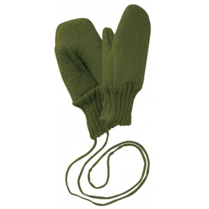Mănuși din lână fiarta Disana - Olive