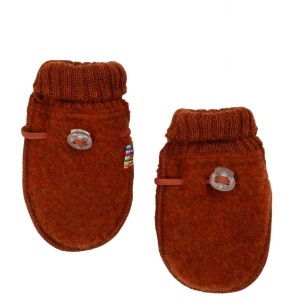 Manusi din lana merinos fleece Joha - Russet