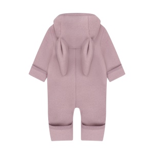 Overall cu urechi Bunny lână merinos fleece Huttelihut - Woodrose - Img 2