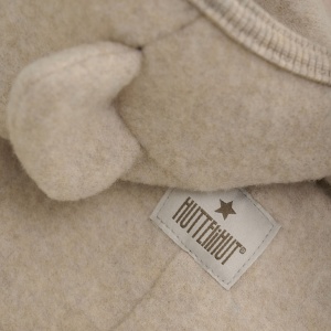 Overall cu urechi lână merinos fleece Huttelihut - Camel Melange