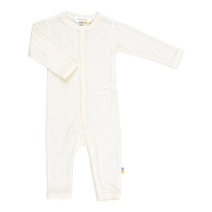 Overall lână merinos si mătase Joha - Basic White