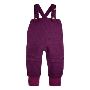 Pantaloni lână fiartă Pure Pure - Plum