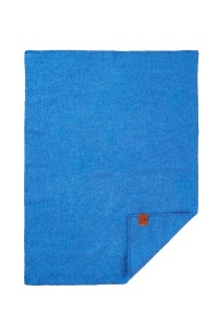 Pătură bebelusi din lână reciclată, Klippan - True Baby Blue (65x90 cm)