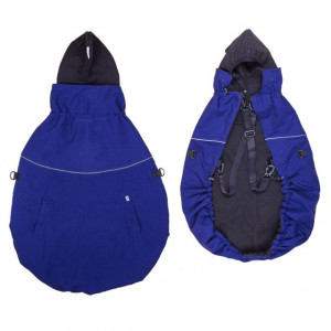 Protectie de iarna marsupiu MaM Deluxe - Night Sky/Black + Cagula ajustabila
