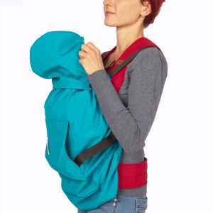 Protectie din softshell pentru marsupiu Kangaroo - Turquoise