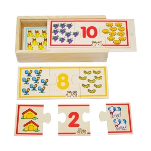 Puzzle lemn - Invatam numerele, Fakopancs - Img 3