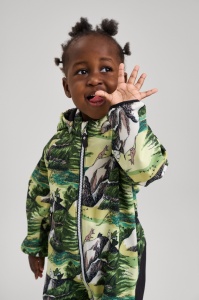 Salopetă softshell Reima  Moomin Skyddad,  Light Lime