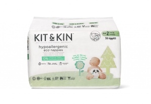 Scutece Hipoalergenice Kit&Kin, Marimea 2, 4-8 kg , 38 buc