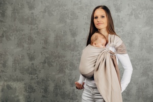 Sling cu inele Lennylamb - Caffe Latte