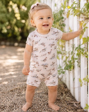 Summersuit bambus Joha - Lake Pink
