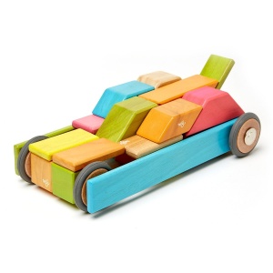 Tegu Tints, set 42 piese din lemn magnetic - Img 5