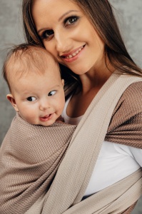 Wrap tesut Lennylamb - CAFFE LATTE - size M (4,6m)