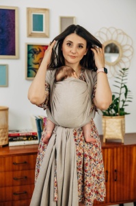 Wrap țesut Lennylamb - Peanut Butter - Size S (4,2m)