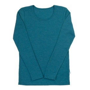 Bluză femei lână merinos Joha - Turquoise