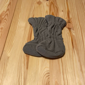 Botosei ajustabili ManyMonths Winter Booties Mam*tec pt babywearing - Foggy Black/Heather Grey