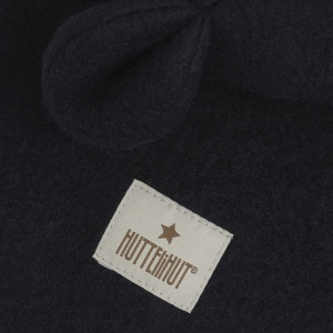 Cagulă dublată lână merinos fiartă Huttelihut - Teddy Dark Navy