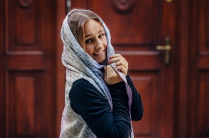 Cardigan lung/protectie babywearing pentru vreme rece, Lenny lamb - Wild Wine Vineyard