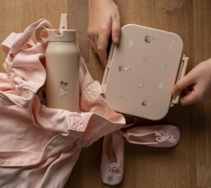 Caserolă gustări din Tritan cu 3 compartimente Citron, Ballerina - Img 2