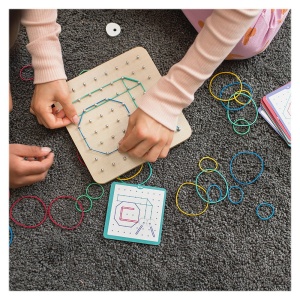 Geoboard, joc creativ cu elastice, BS Toys