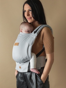 Isara Quick Full Buckle V2, Pearl Grey, Marsupiu Ergonomic