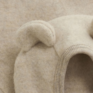 Jachetă lână merinos fleece, Huttelihut - Camel Melange